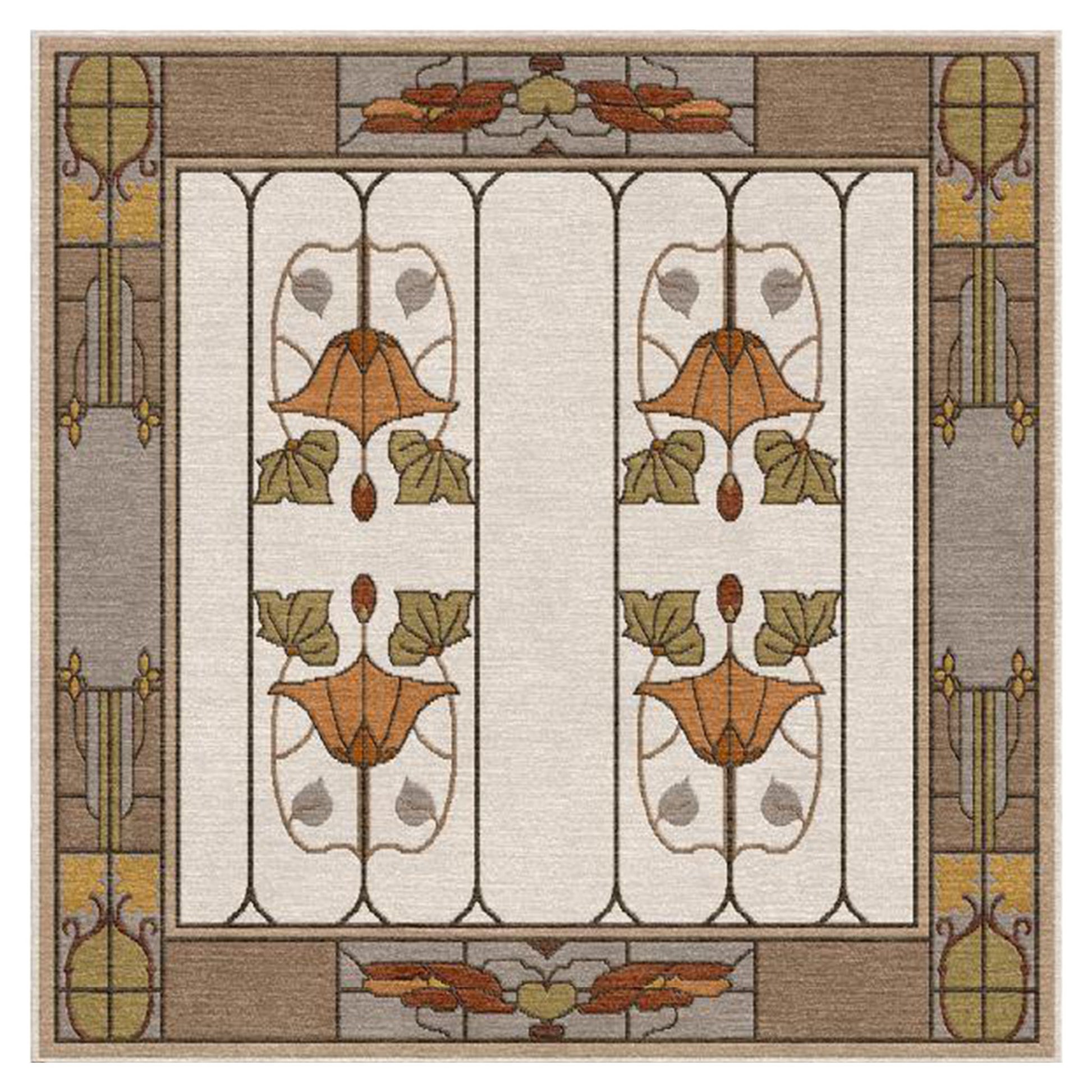 Garden Window Rug, Ivory - Stickley Furniture | Mattress