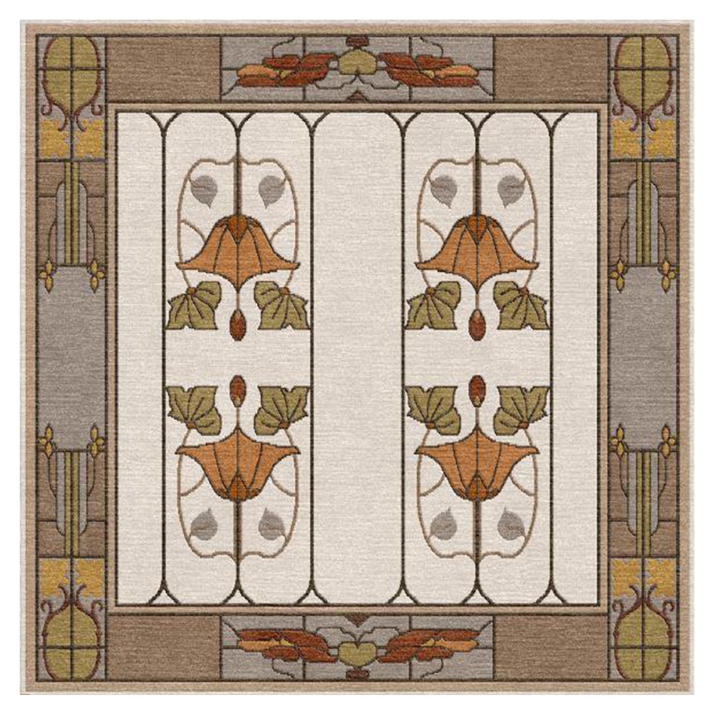Garden Window Rug, Ivory - Stickley Furniture | Mattress