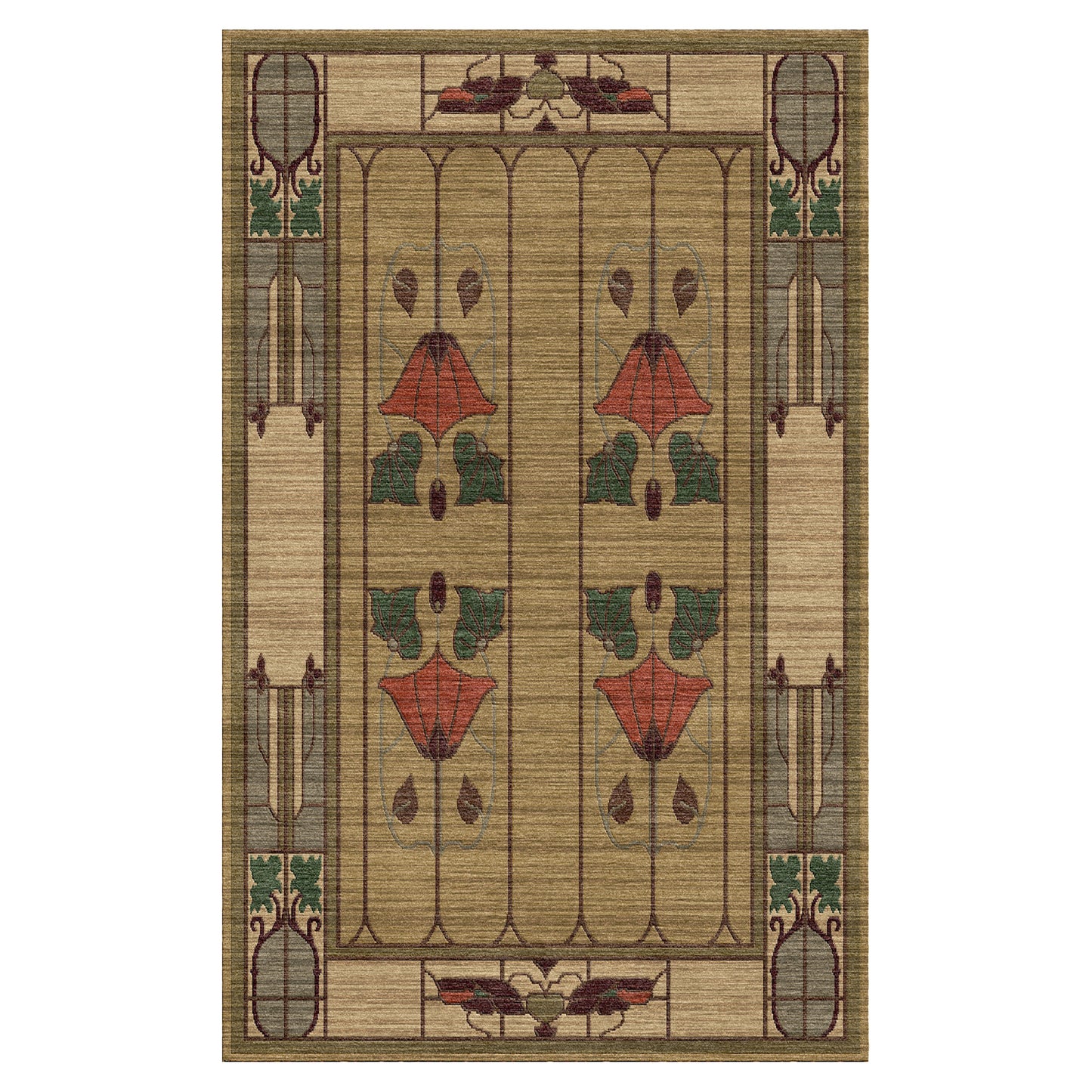 Garden Window Rug, Moss – Stickley