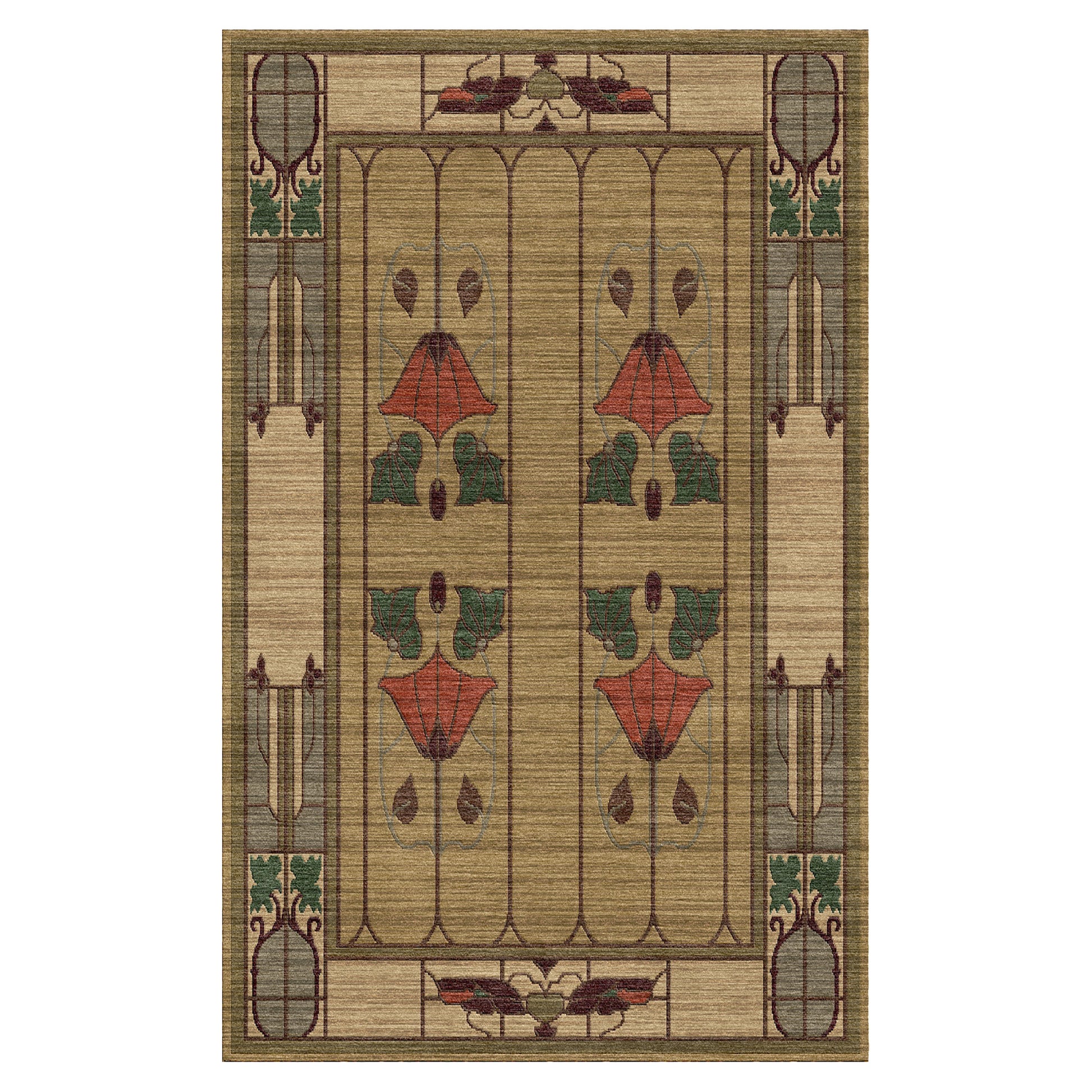 Garden Window Rug, Moss - Stickley Furniture | Mattress