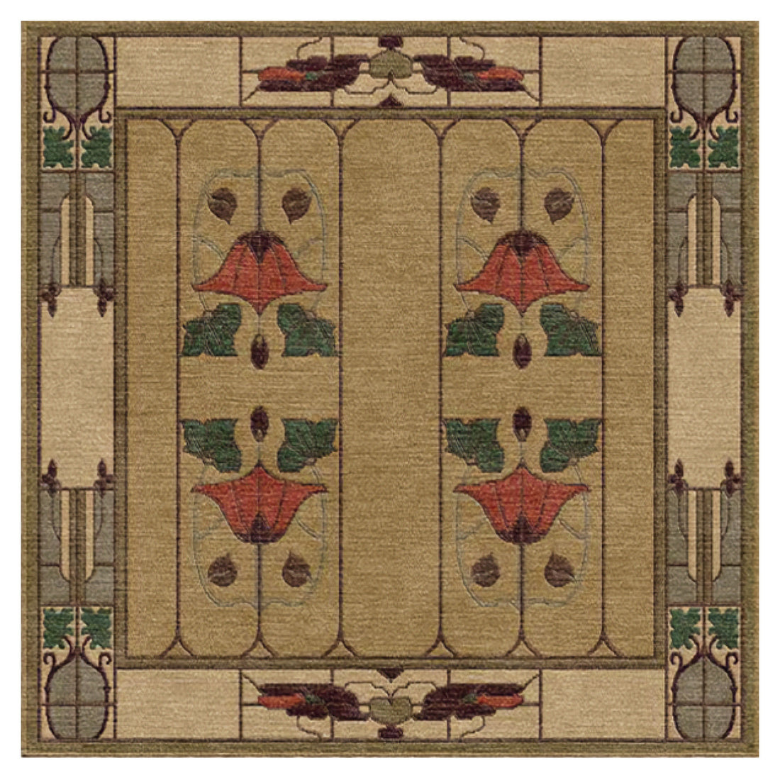 Garden Window Rug, Moss – Stickley