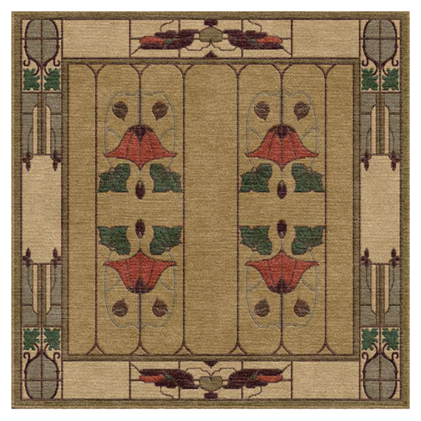 Garden Window Rug, Moss – Stickley