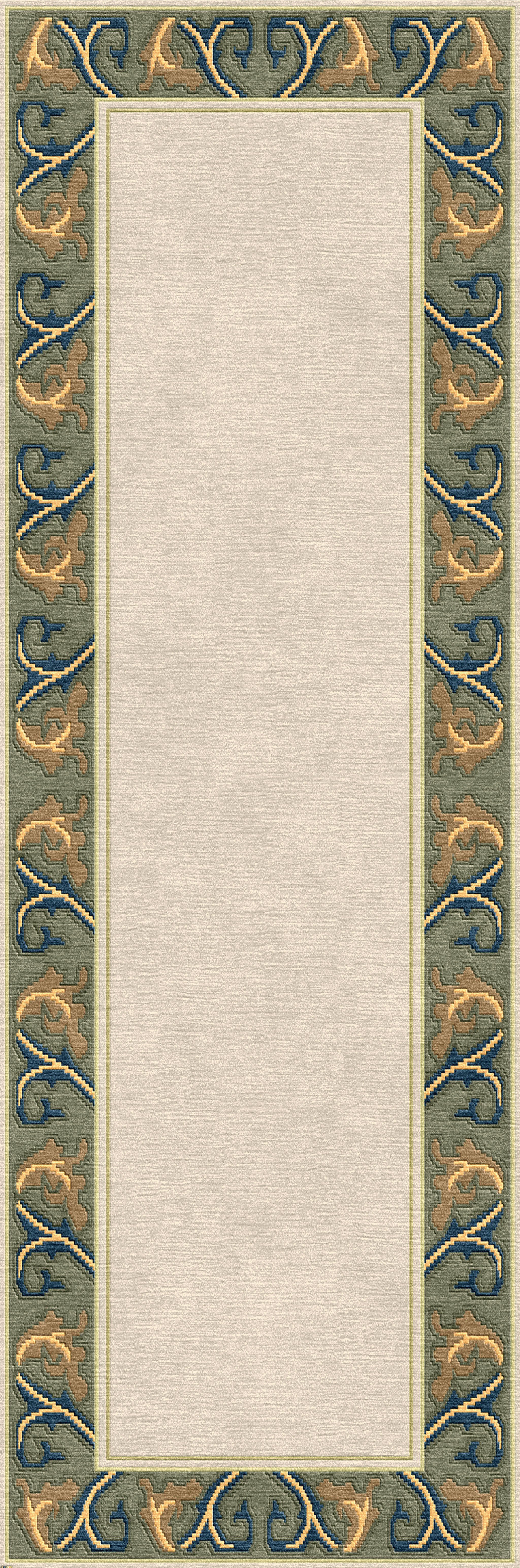 Vintage rug｜151 × 102cm｜バクティアリ族｜ボテ ペイズリー Voysey Border Rug – Stickley