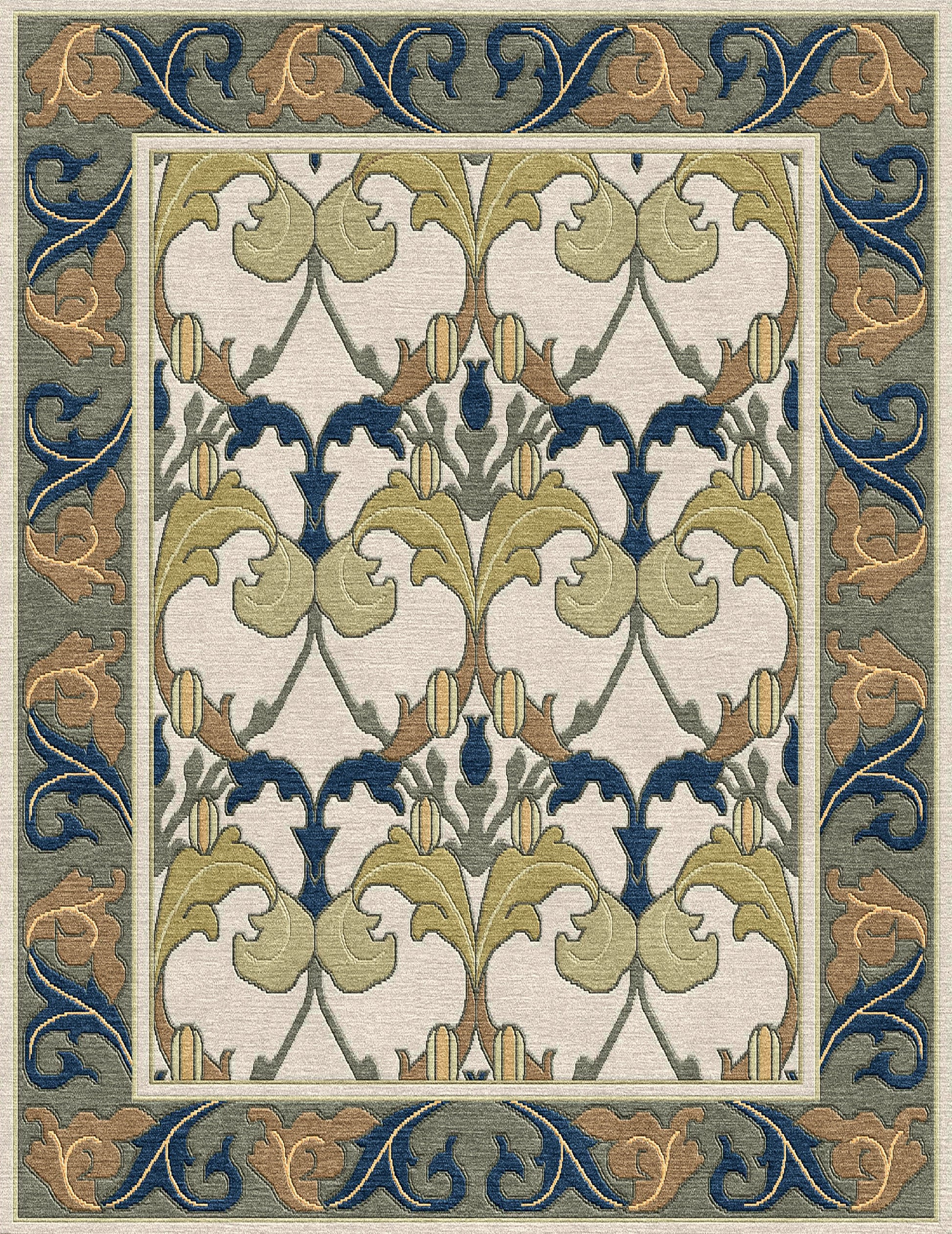 Voysey Botanical Rug - Stickley Furniture | Mattress