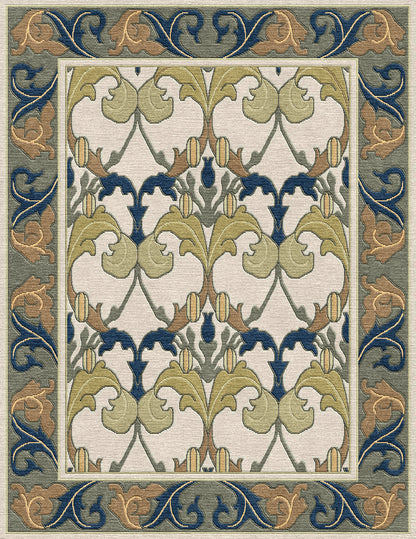 Voysey Botanical Rug - Stickley Furniture | Mattress