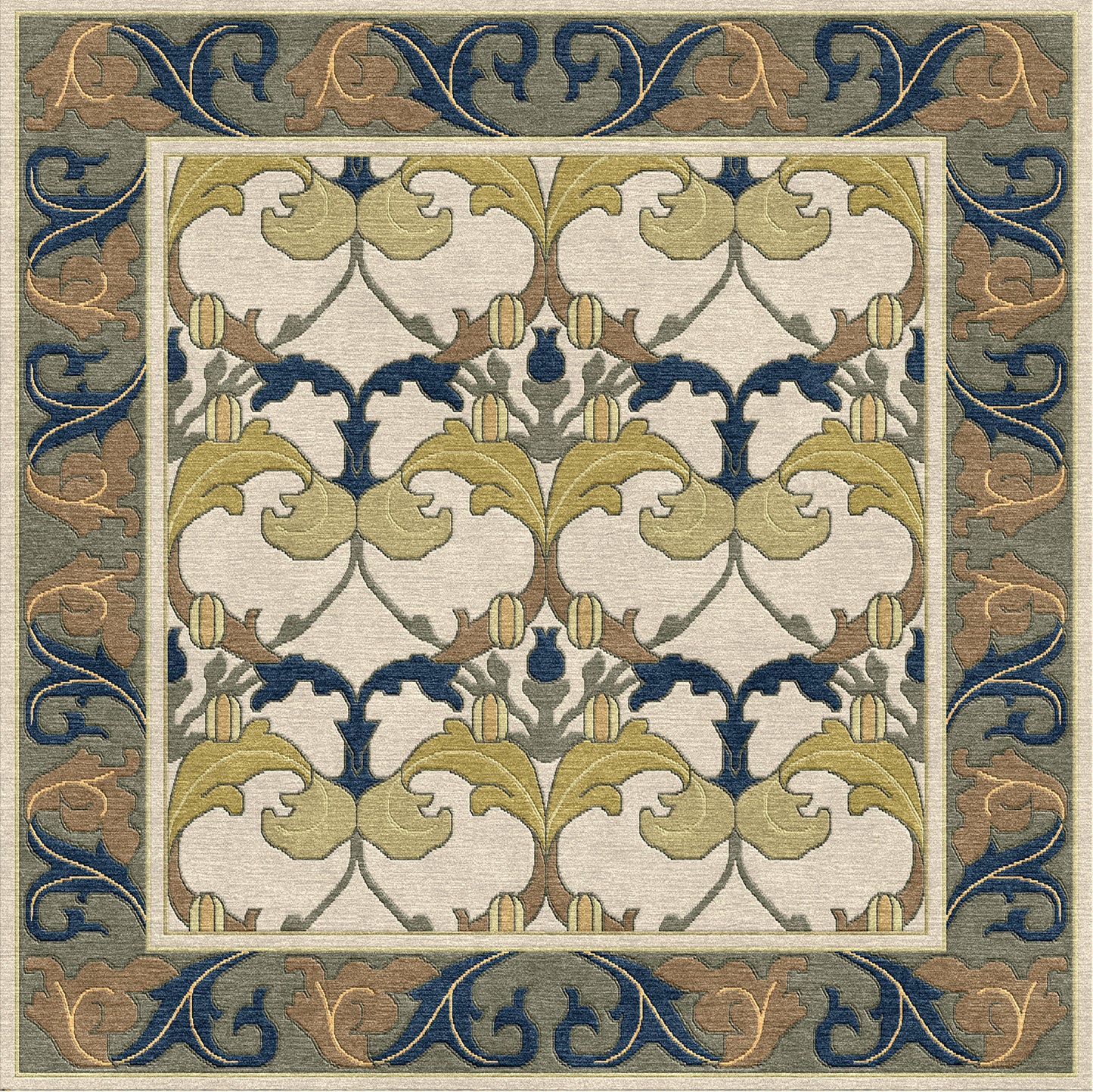 Voysey Botanical Rug - Stickley Furniture | Mattress