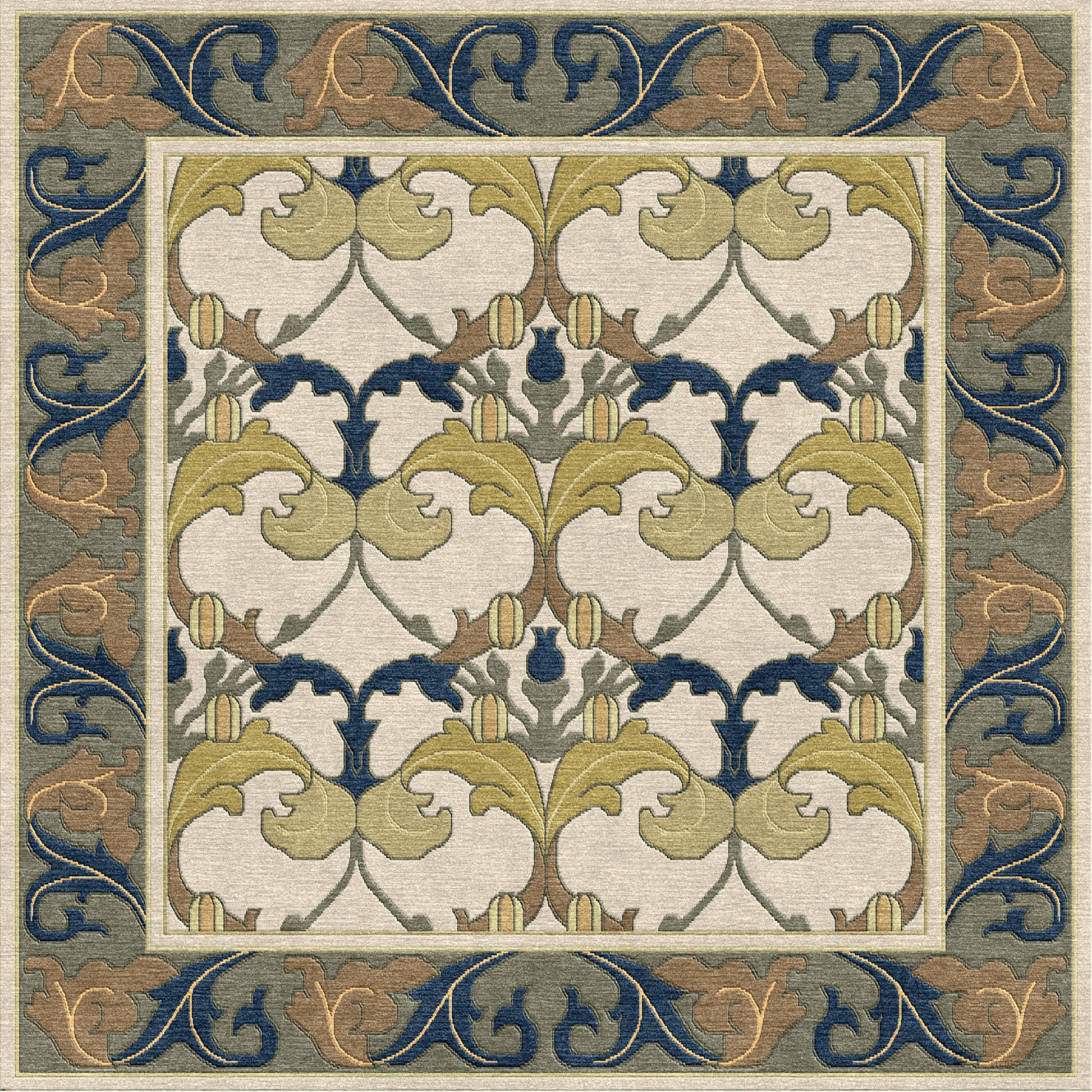 Voysey Botanical Rug - Stickley Furniture | Mattress