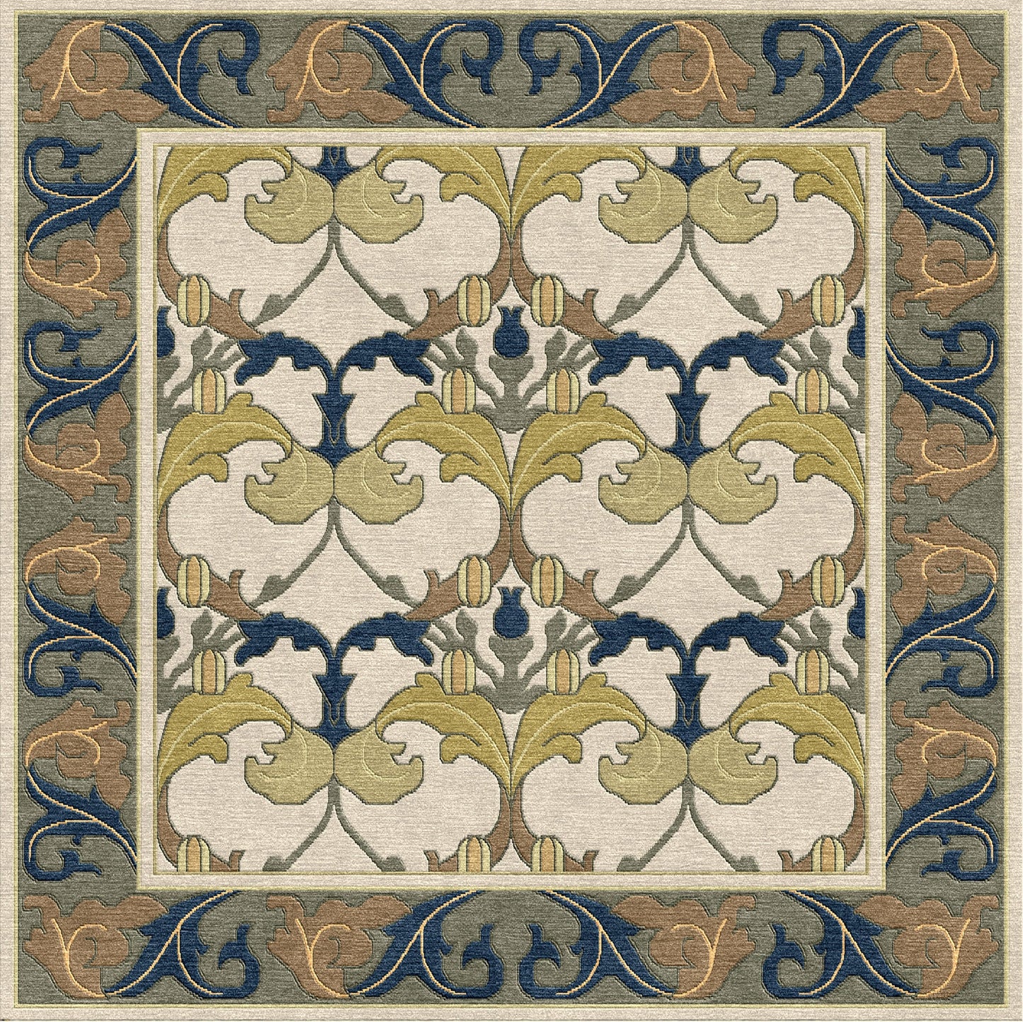 Voysey Botanical Rug - Stickley Furniture | Mattress
