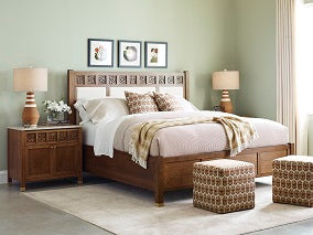 Surrey Hills Upholstered Panel Bed - Stickley Furniture | Mattress