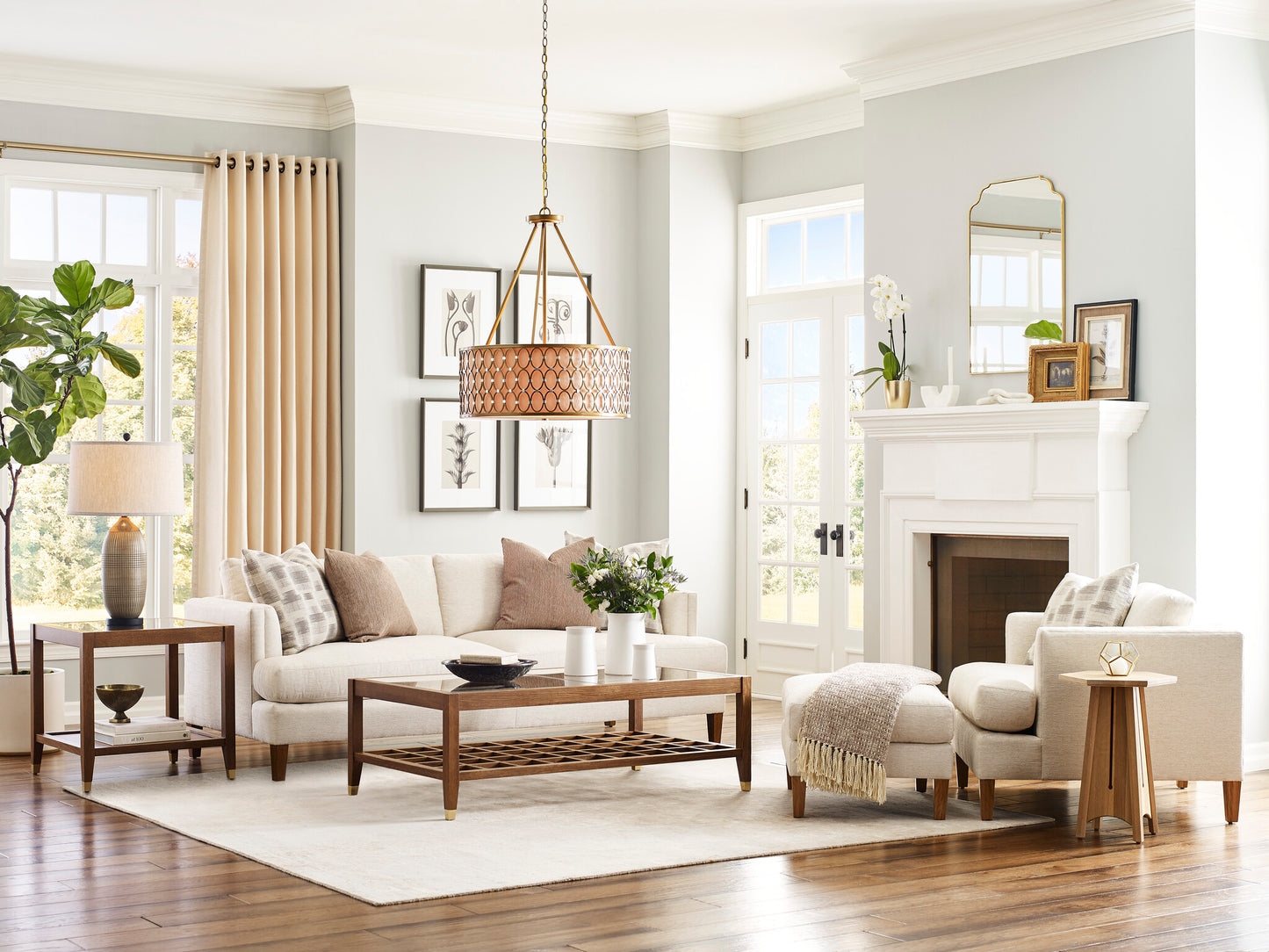 Surrey Hills Ottoman - Stickley Furniture | Mattress