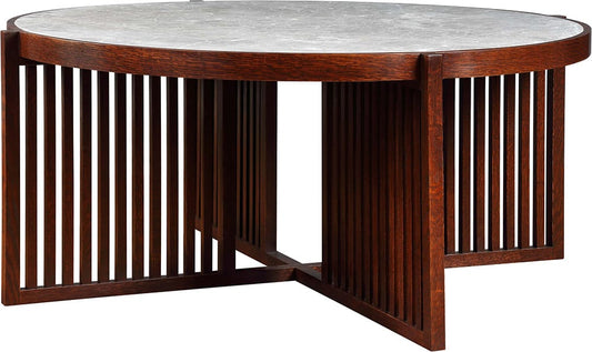 Park Slope Round Cocktail Table - Stickley Furniture | Mattress
