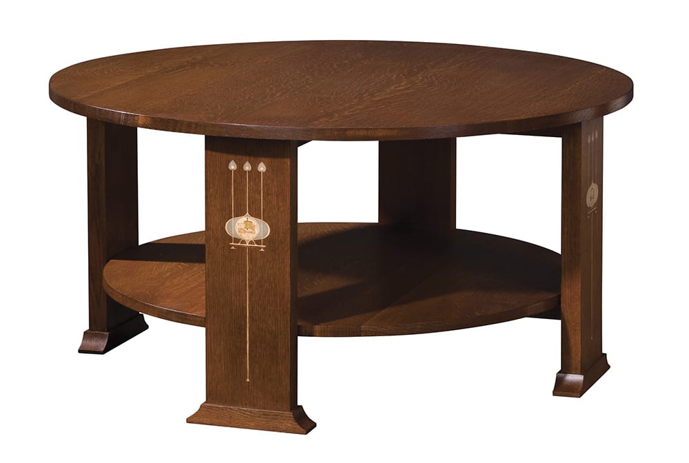 Harvey Ellis Round Cocktail Table - Stickley Furniture | Mattress
