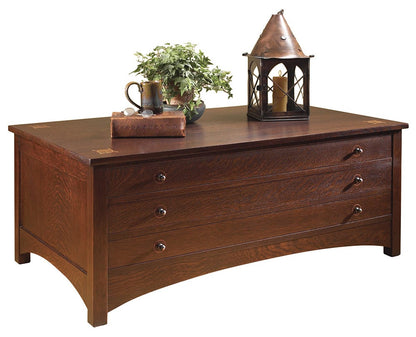 Harvey Ellis Rectangular Storage Cocktail Table - Stickley Furniture | Mattress