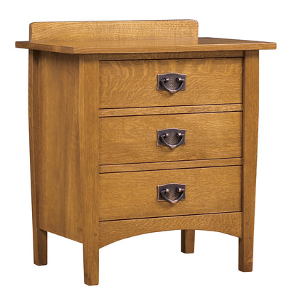 Harvey Ellis Three-Drawer Nightstand - Stickley Furniture | Mattress