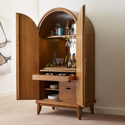 Martine Arced Bar Cabinet - Stickley Furniture | Mattress