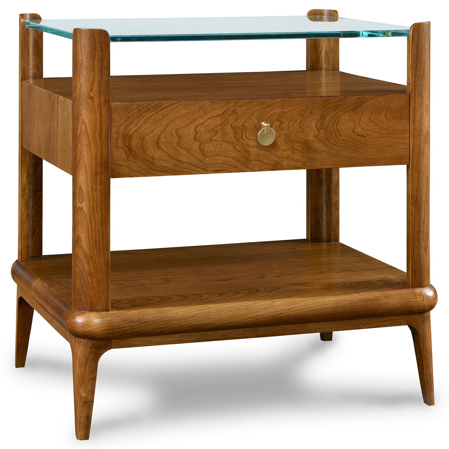 Martine Glass-Top End Table - Stickley Brand