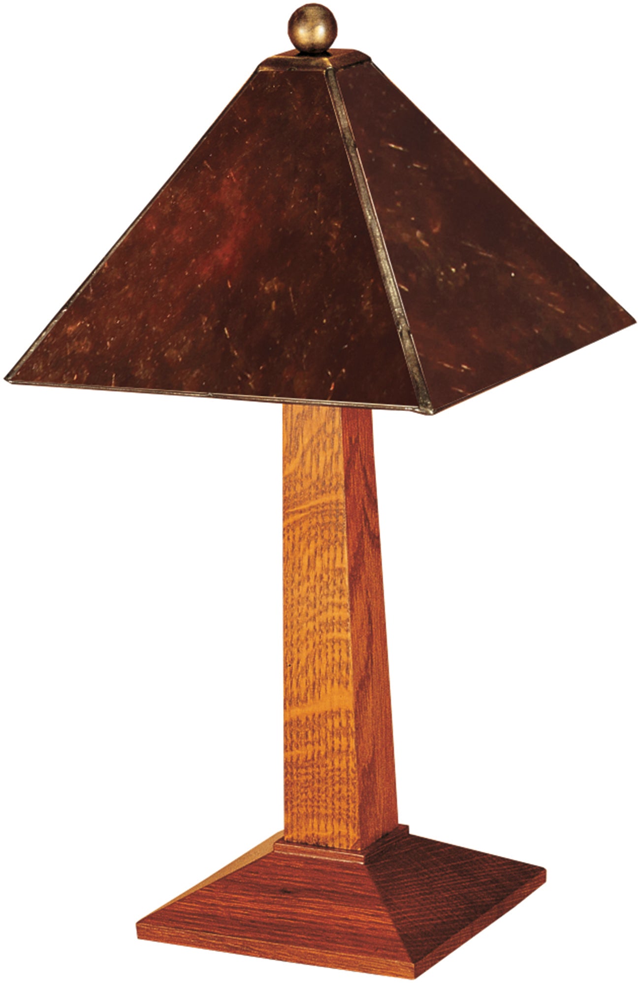 Small Lamp with Mica Shade - Stickley Brand