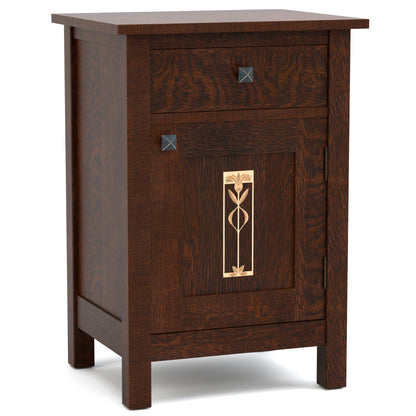 Meadowflower Nightstand Right Hinge Oak 031 Centennial Finish