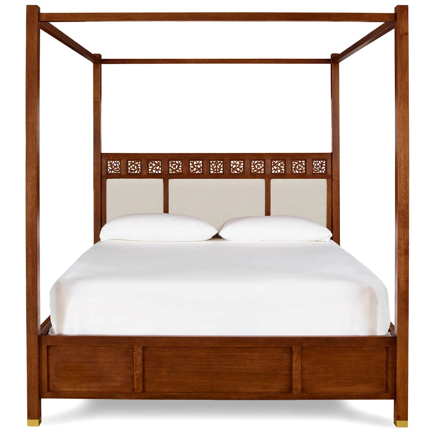 Surrey Hills Upholstered Four-Poster Bed, Cal King
