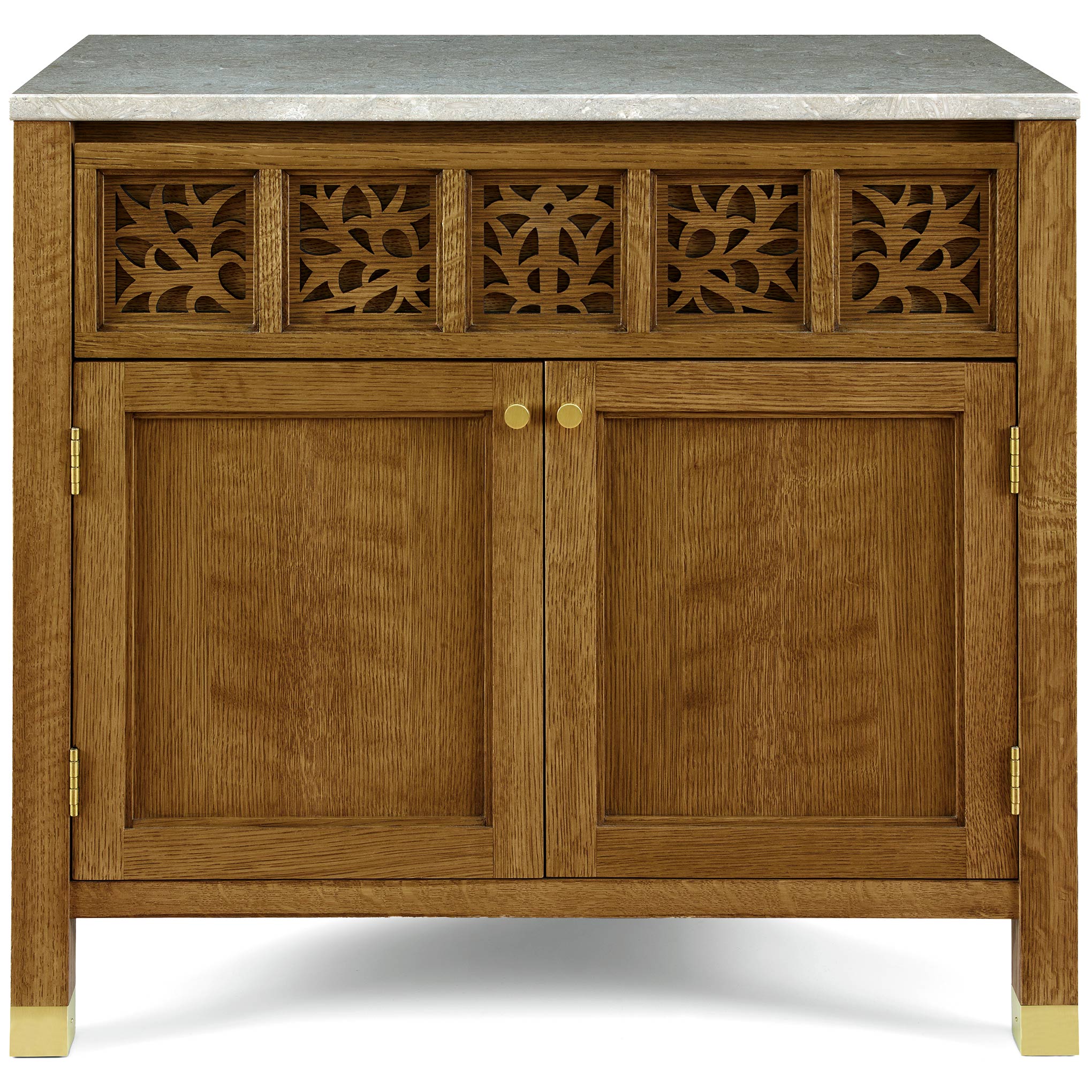 Surrey Hills Two-Door Nightstand, Stone Top – Stickley