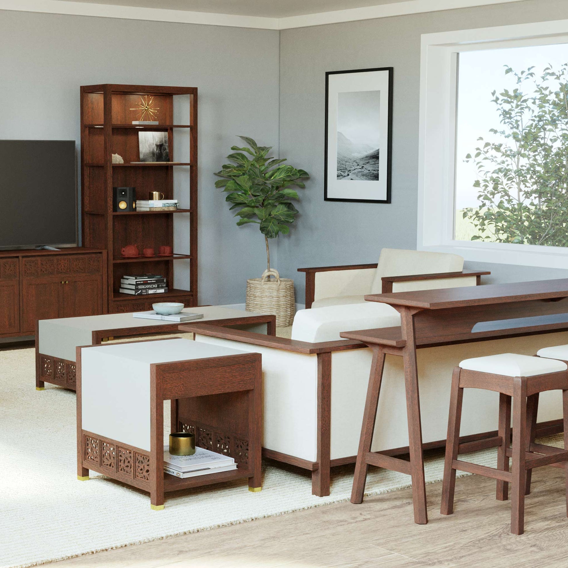 Surrey Hills Trellis End Table - Stickley Furniture | Mattress