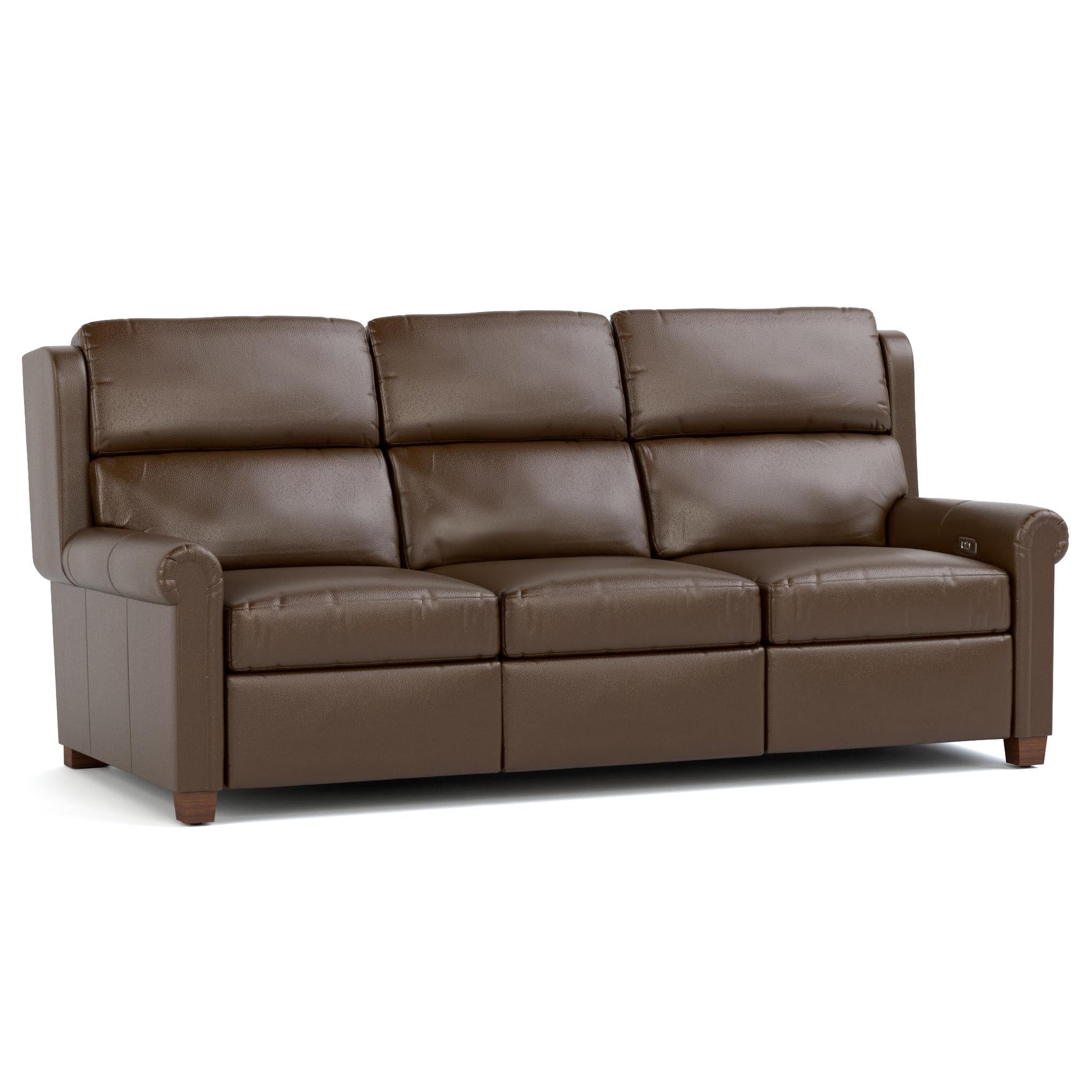 Woodlands Small Roll Arm Motion Sofa Selvano Chestnut Program