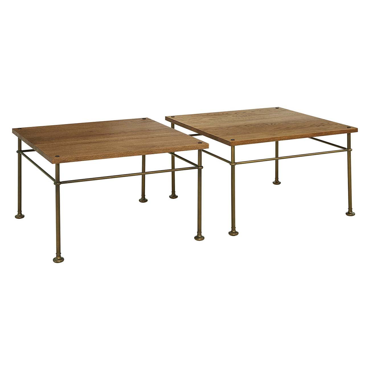 St. Lawrence Metal Bunching Cocktail Table - Stickley Brand