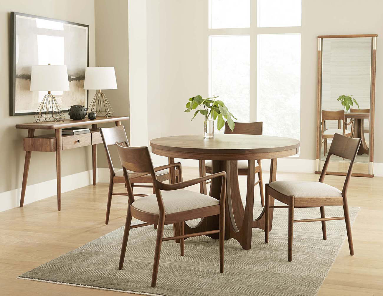Walnut Grove Round Dining Table – Stickley - Main Image