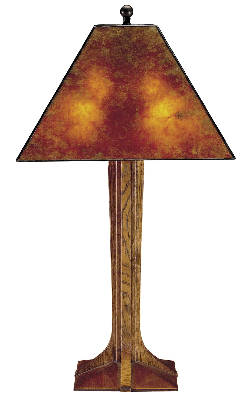 Corbel Base Table Lamp with Mica Shade - Stickley Brand