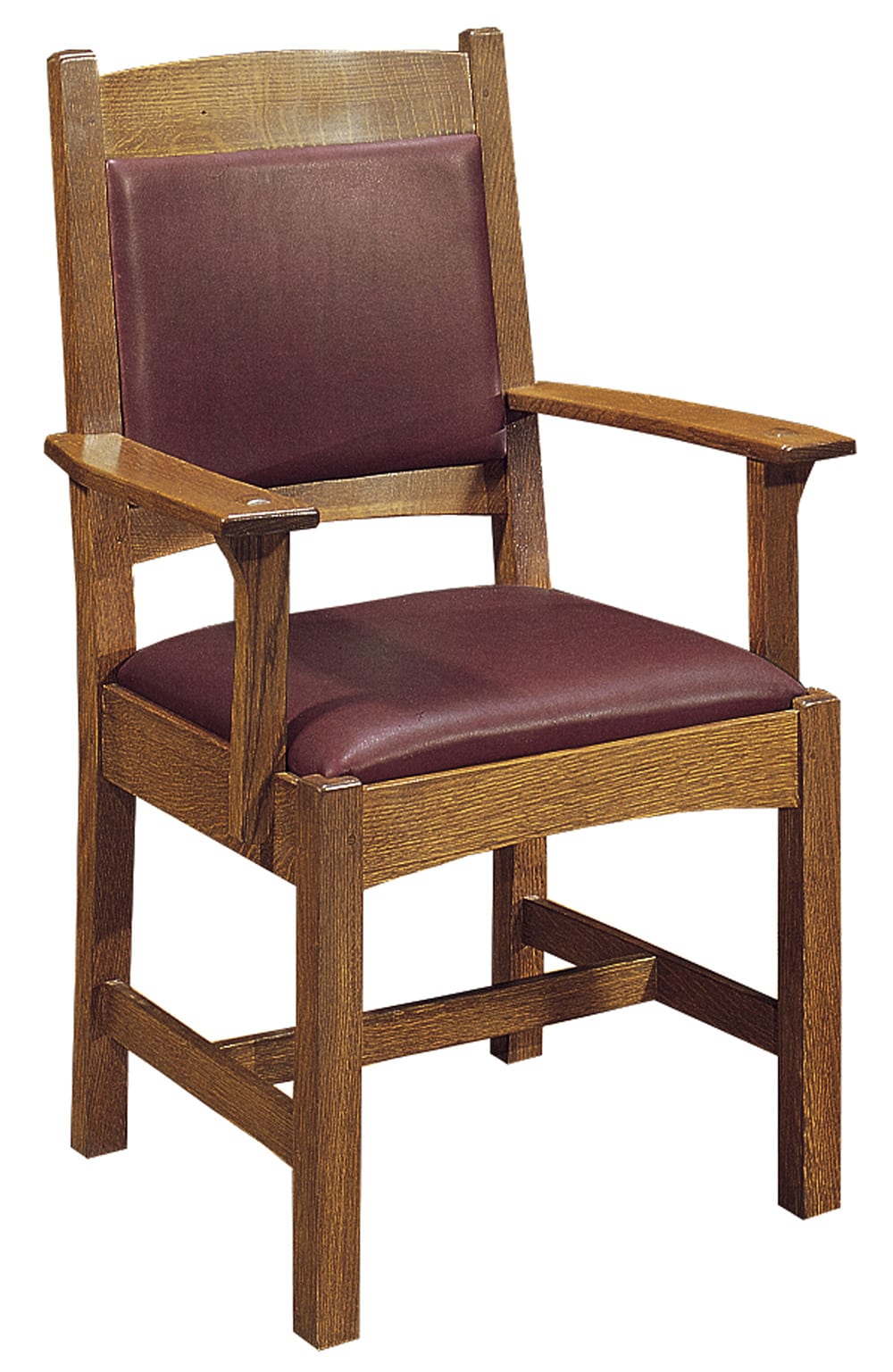 Upholstered Back Cottage Arm Chair - Stickley Brand