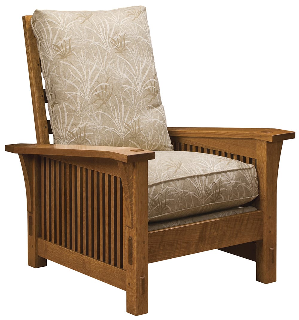 Spindle Morris Chair with Loose Cushion Stickley Brand