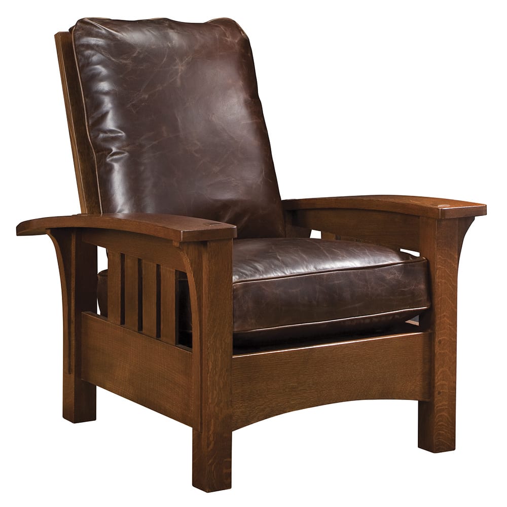 Bow Arm Morris Chair with Loose Cushion - Stickley Brand