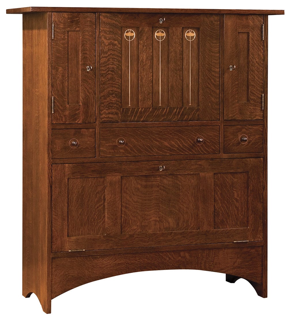 Harvey Ellis Fall-Front Bar with Bottom Doors - Stickley Furniture | Mattress