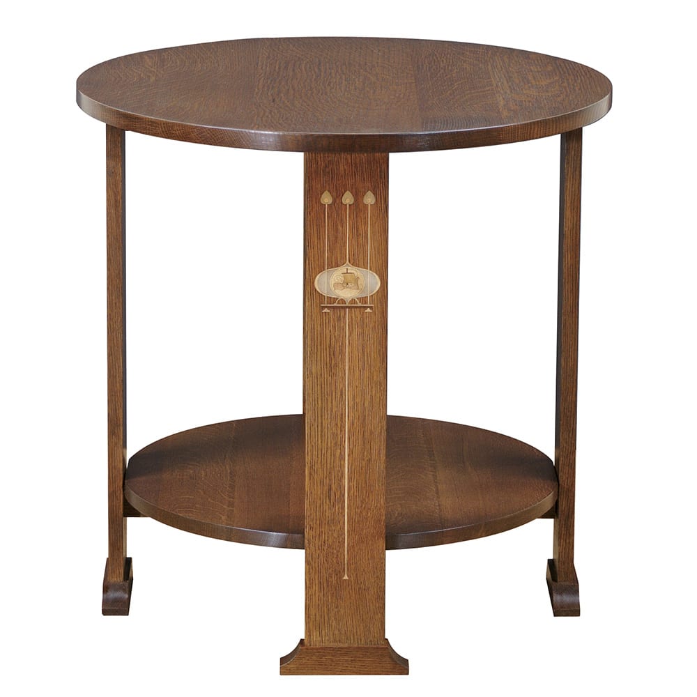 Harvey Ellis Round Lamp Table - Stickley Brand