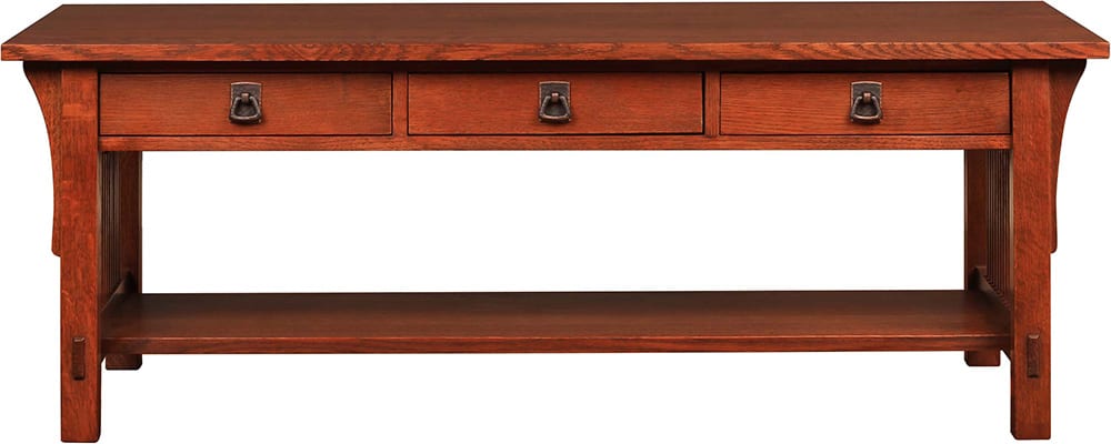 Three-Drawer Cocktail Table - Stickley Brand