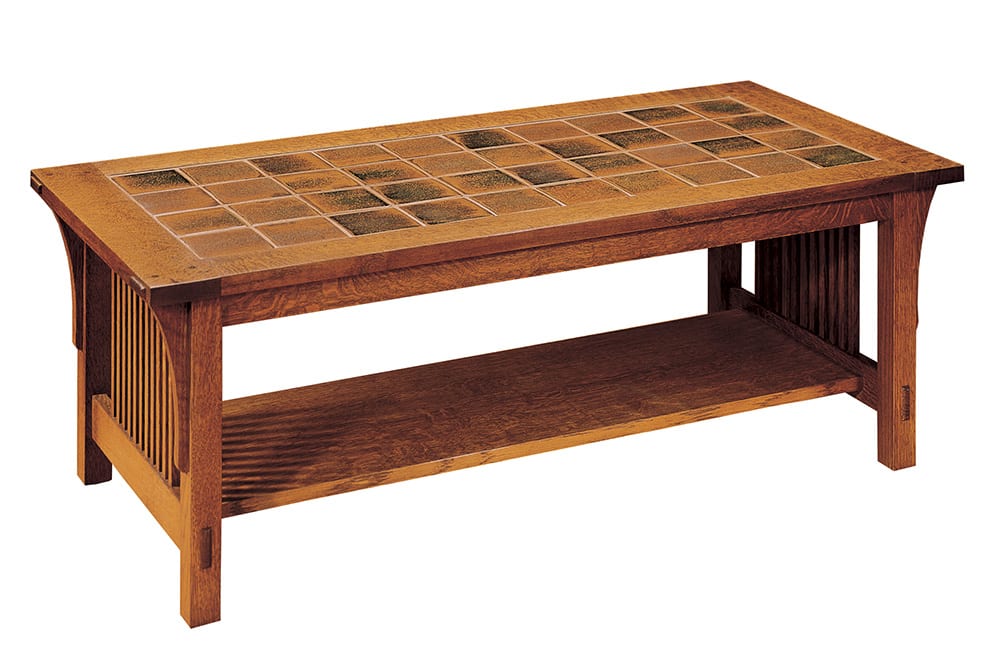 Tile-Top Cocktail Table - Stickley Brand