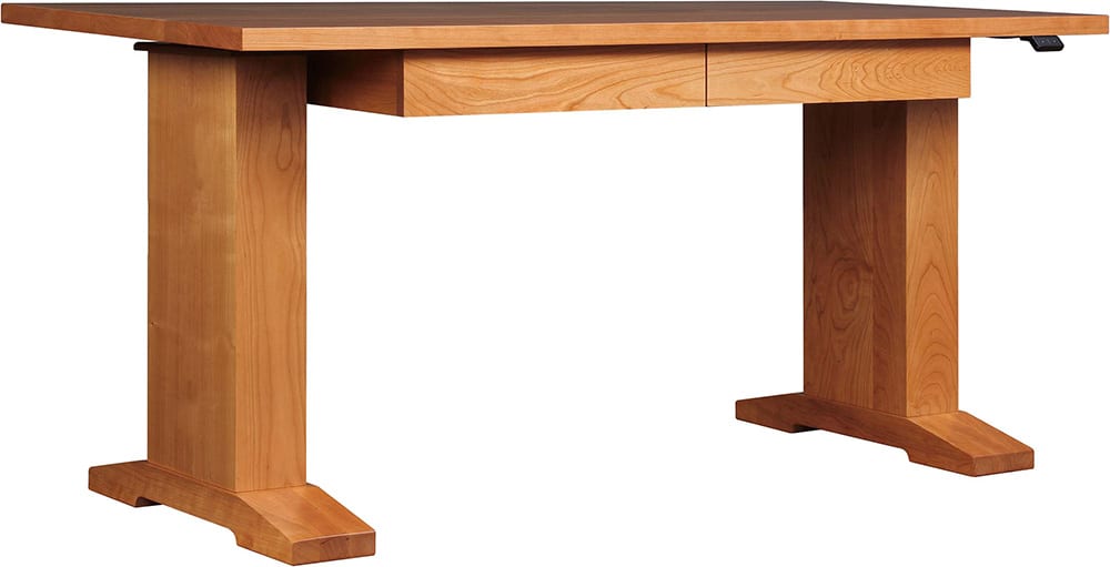 Hi-Lo Standing Desk, No Inlay - Stickley Brand