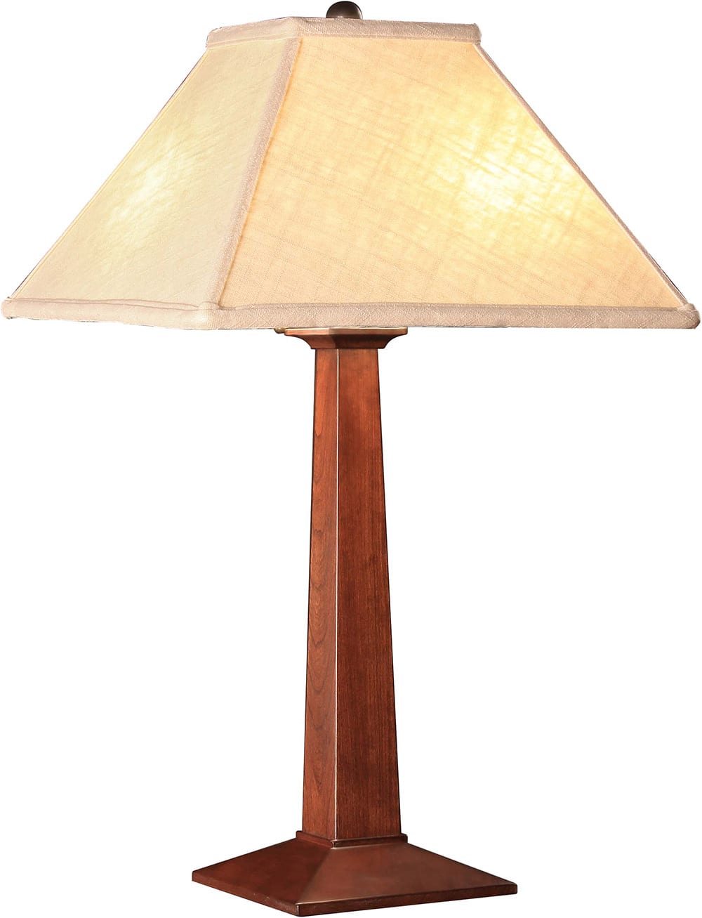 Table Lamp with Linen Shade - Stickley Brand