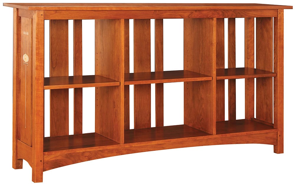 Slatted Back Bookcase with Six Shelves – Stickley
