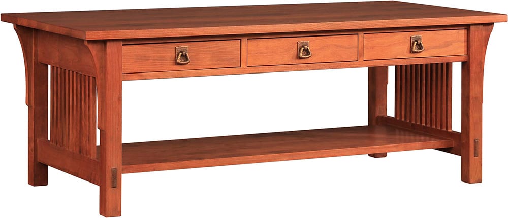 Three-Drawer Cocktail Table - Stickley Brand