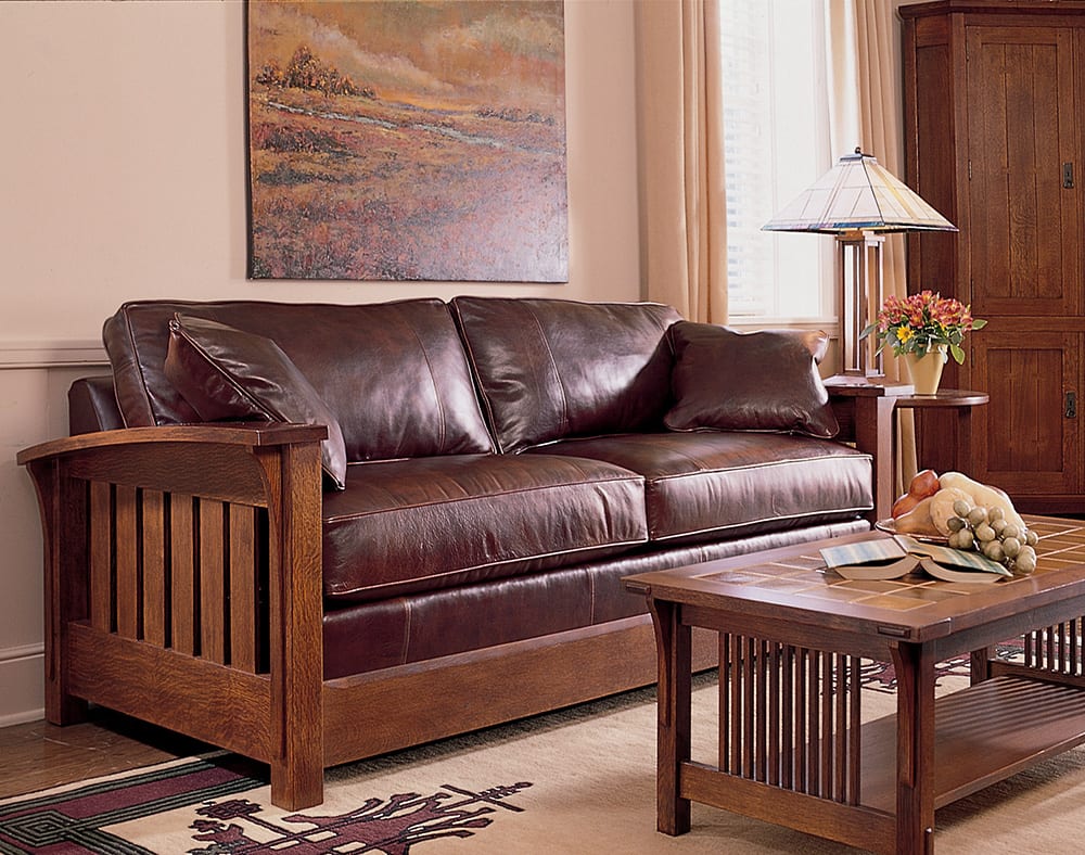 The Mission Stationary Sofas - Stickley Brand